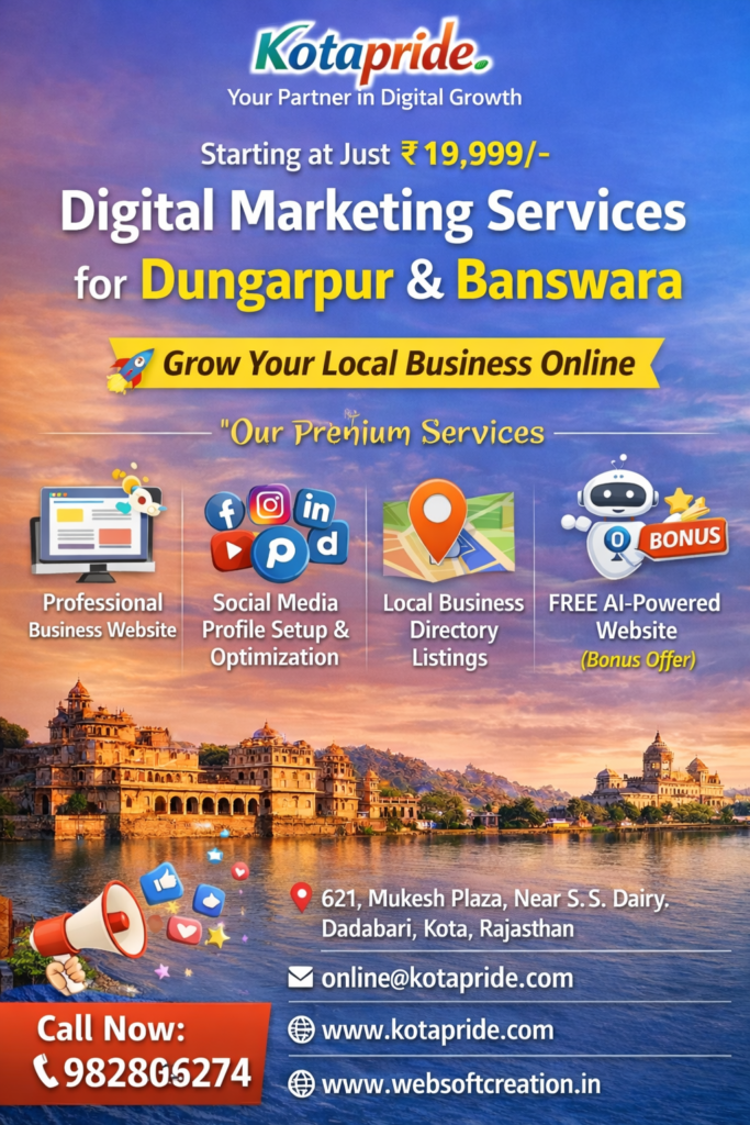 Digital Marketing Services in Dungarpur & Banswara Rajasthan