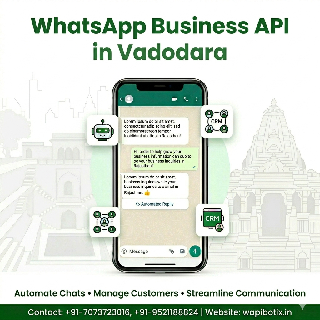 Whatsapp APi In Vadodara | Official WapiBotix Automation Partner