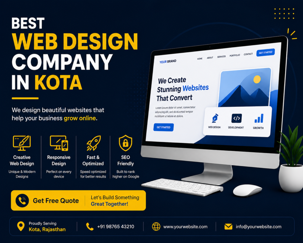 Professional best Web Design Company in Kota with responsive and SEO friendly websites