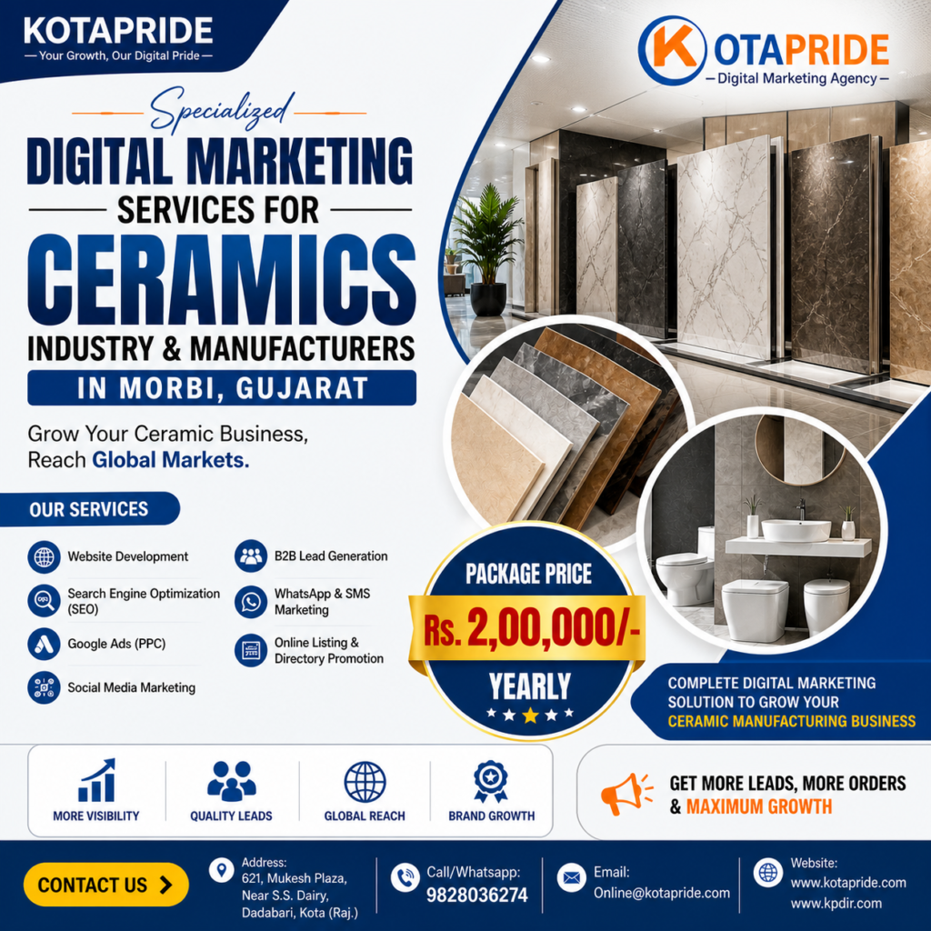 Digital Marketing For Ceramic industry & Manufacturer