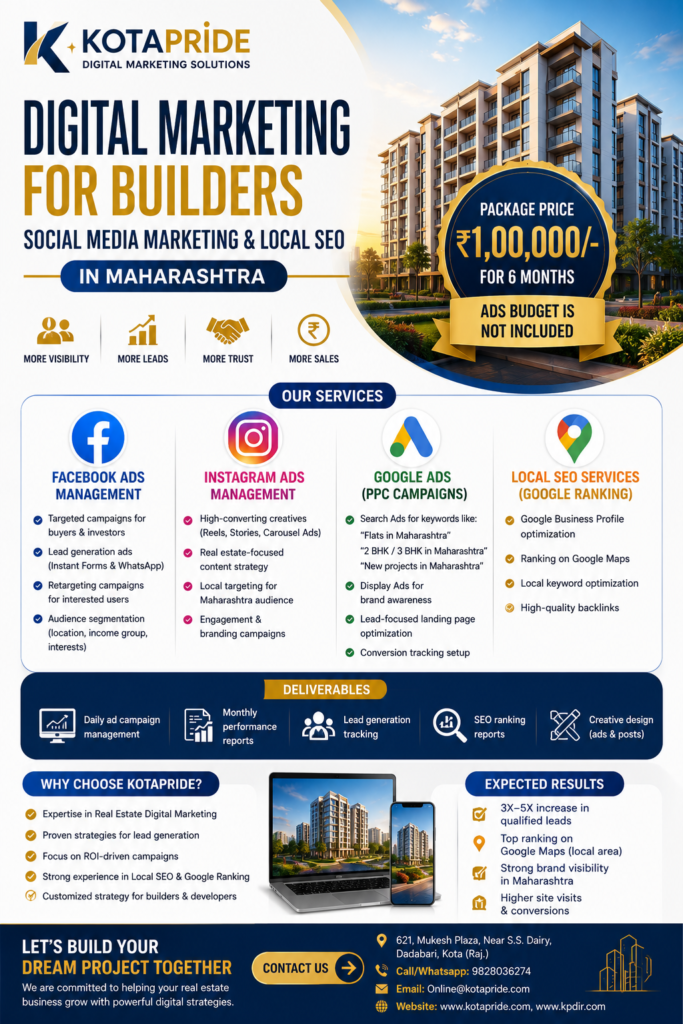 Social Media Marketing & Local SEO for Builders in Maharashtra