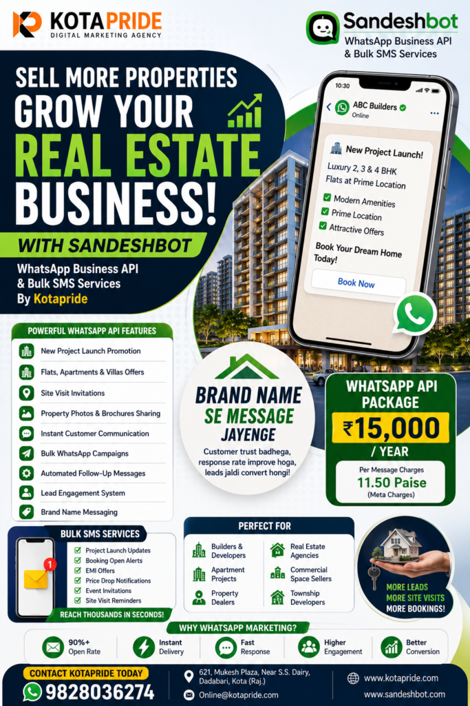 Builders Aur Property Dealers Ke Liye Powerful WhatsApp Marketing Solution
