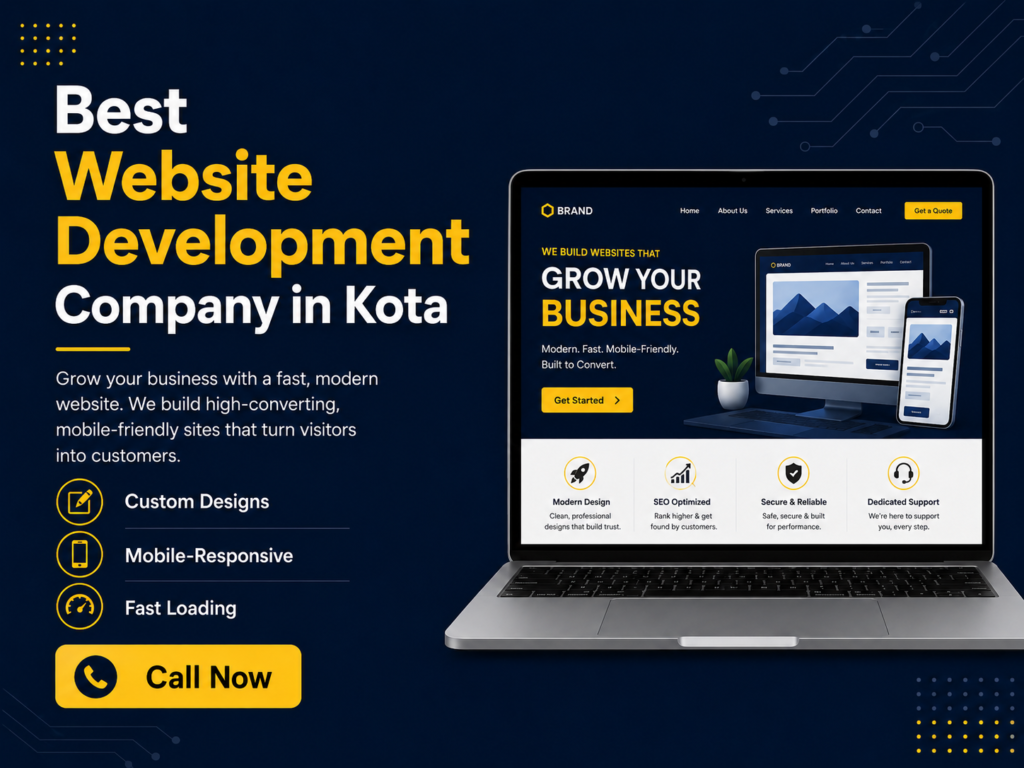 Best Website Development Company in Kota offering responsive web design, eCommerce development, SEO-friendly websites, and custom web solutions for businesses.