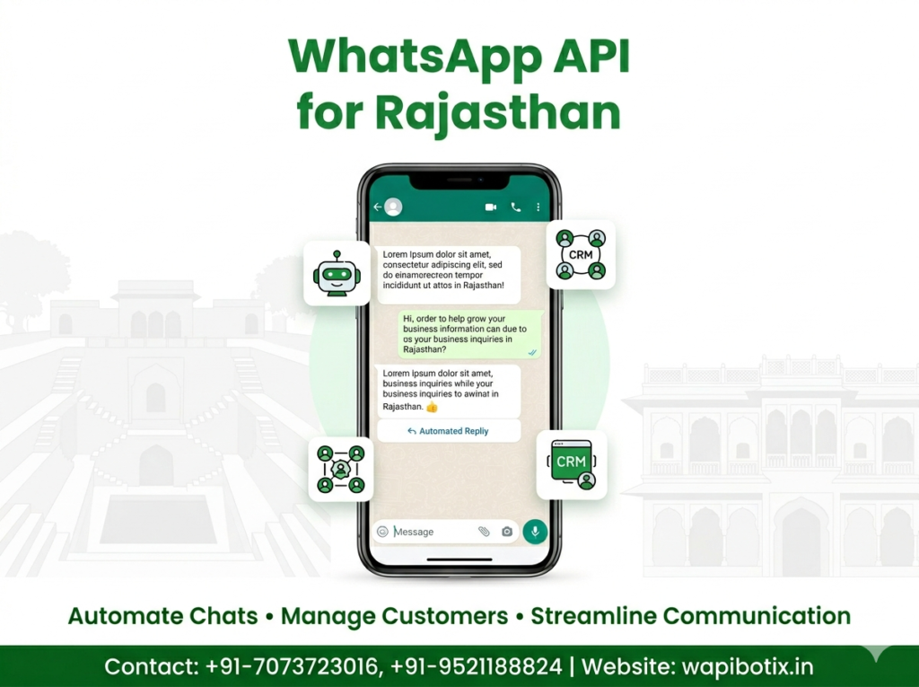 Best WhatsApp API In Rajasthan for business automation, bulk messaging and customer support