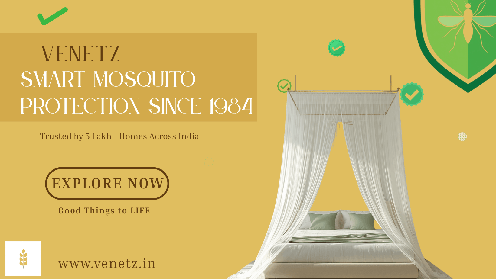 Venetz – Ready to Install Mosquito Net Solutions