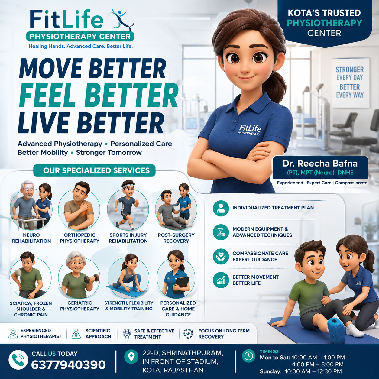 Best Physiotherapist in Kota | Dr. Reecha Bafna