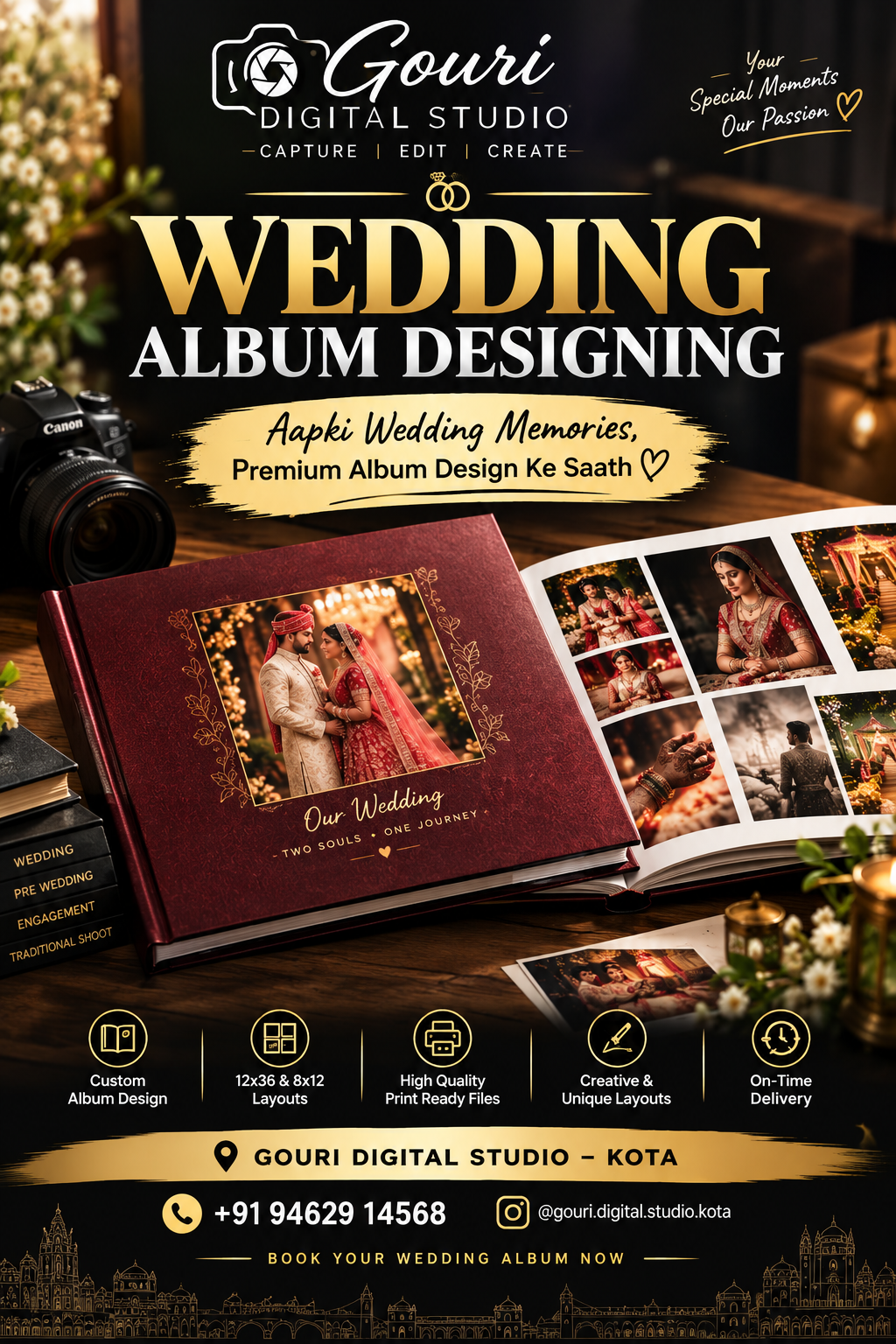 Album Design in Kota | Premium Wedding Album Designing Services